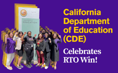 California Department of Education (CDE) RTO Update