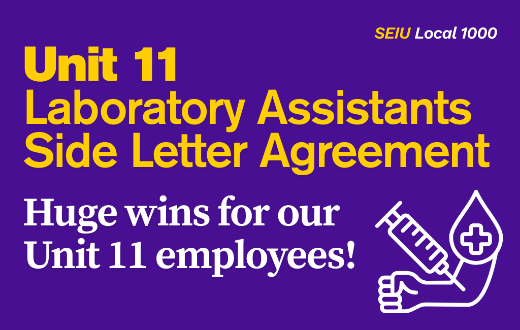 Unit 11 Laboratory Assistants Side Letter Agreement