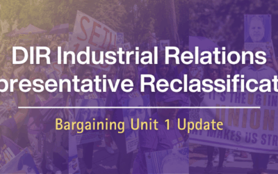 DIR Industrial Relations Representative Reclassification