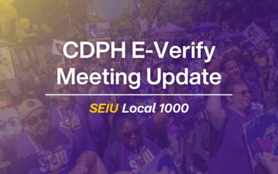 CDPH E-Verify Meeting Update