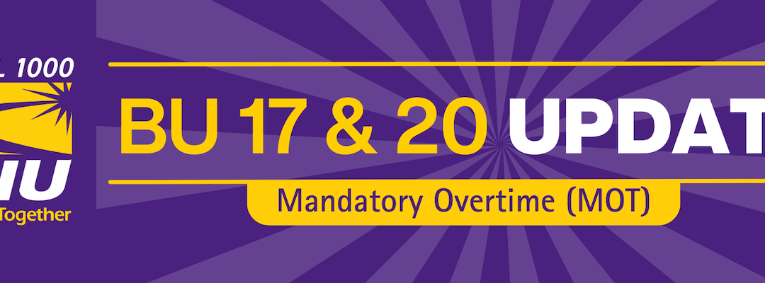 MOT Bargaining Update – Jan 22