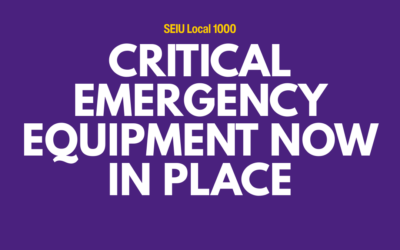 Critical Emergency Equipment Now in Place