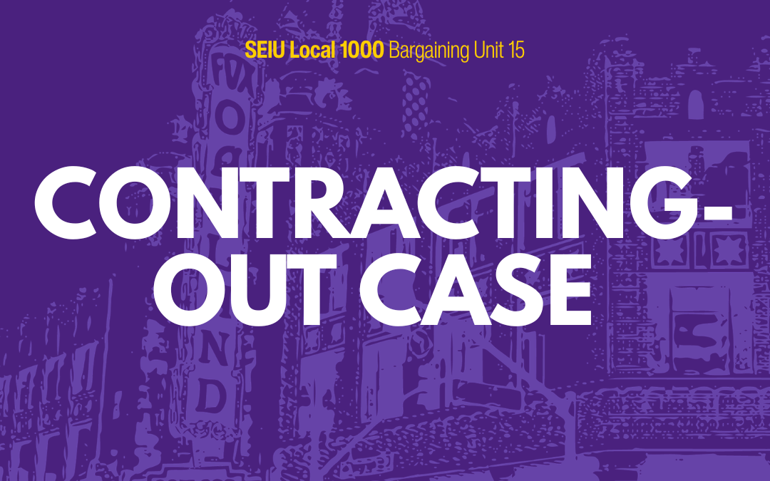 Unit 15 Wins Major Contracting-Out Case in Oakland