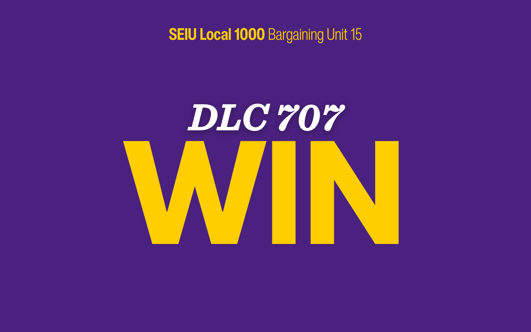 DLC 707 Secures Win on Improper Work Condition Change