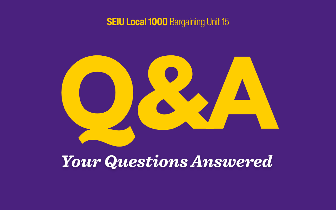 Unit 15 Q&A: Your Questions Answered