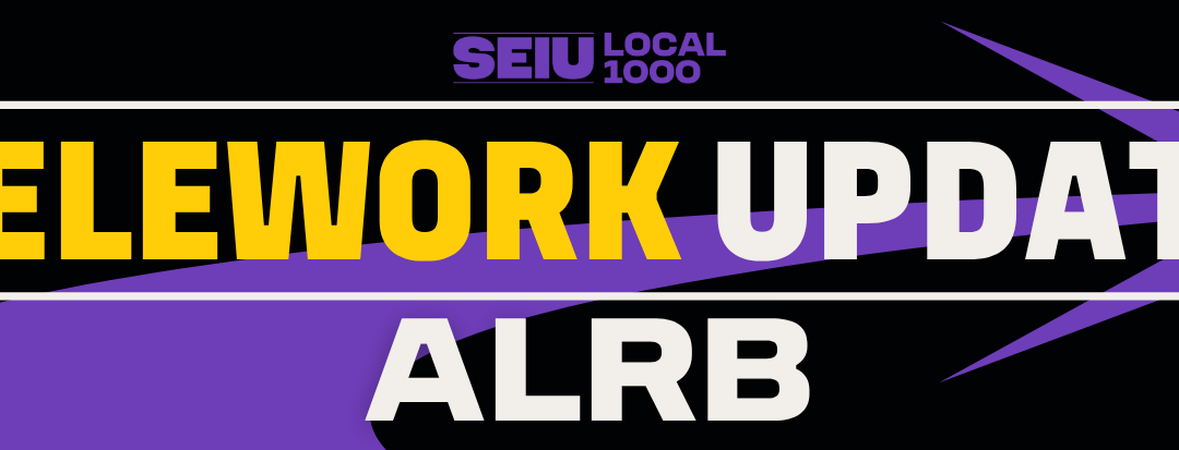 Telework Update: ALRB
